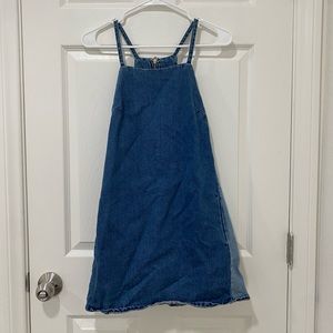 Two Toned Mini Denim Dress